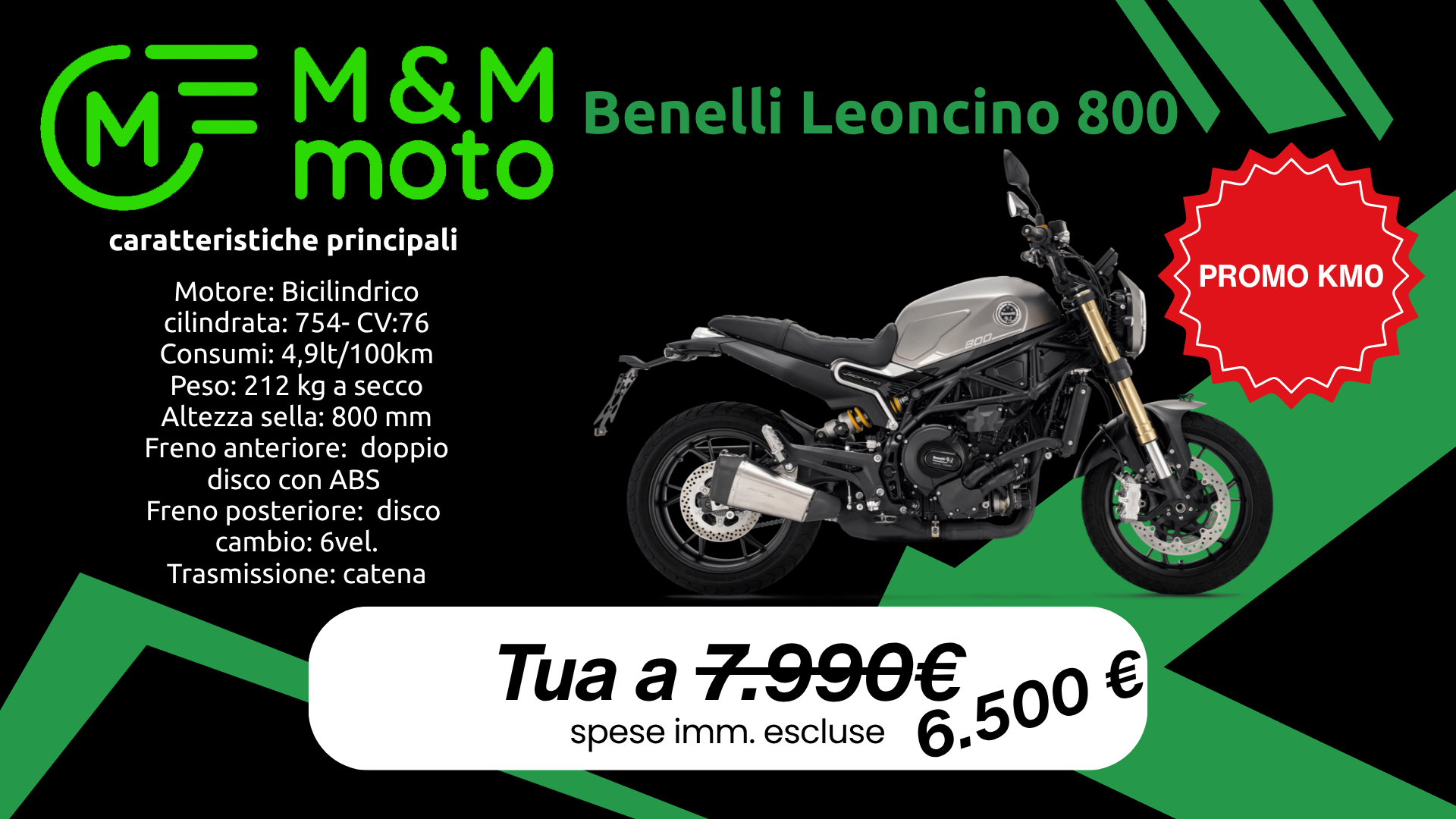 Benelli leoncino 800 mm moto