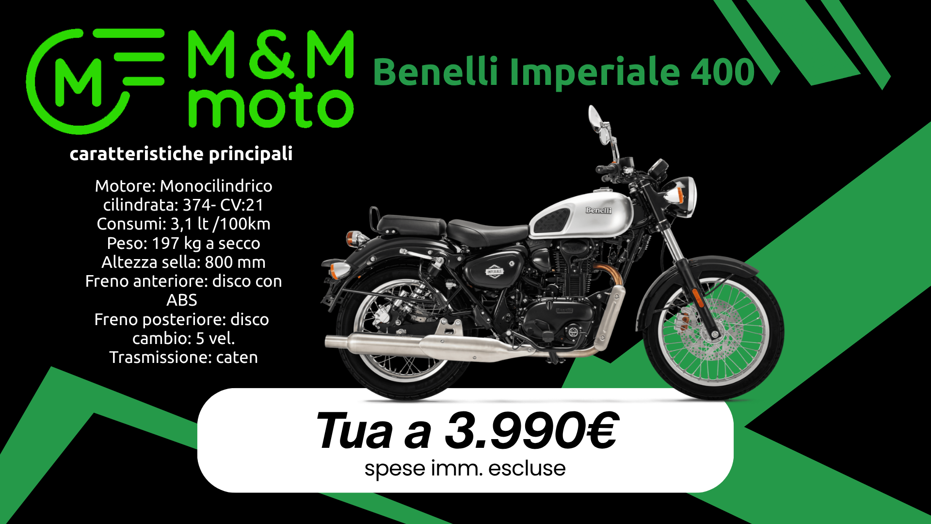 Benelli Imperiale 400 mm moto