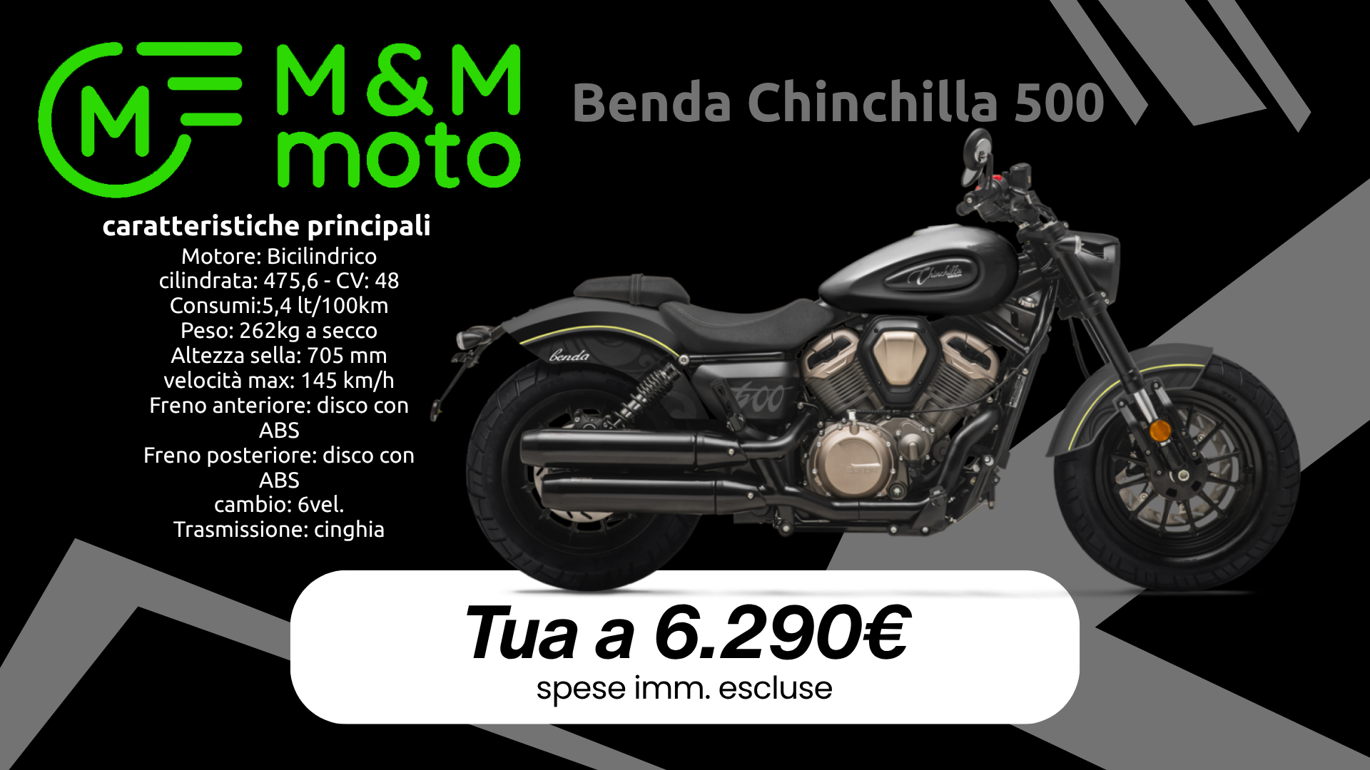 Benda Chinchilla 500 mm moto