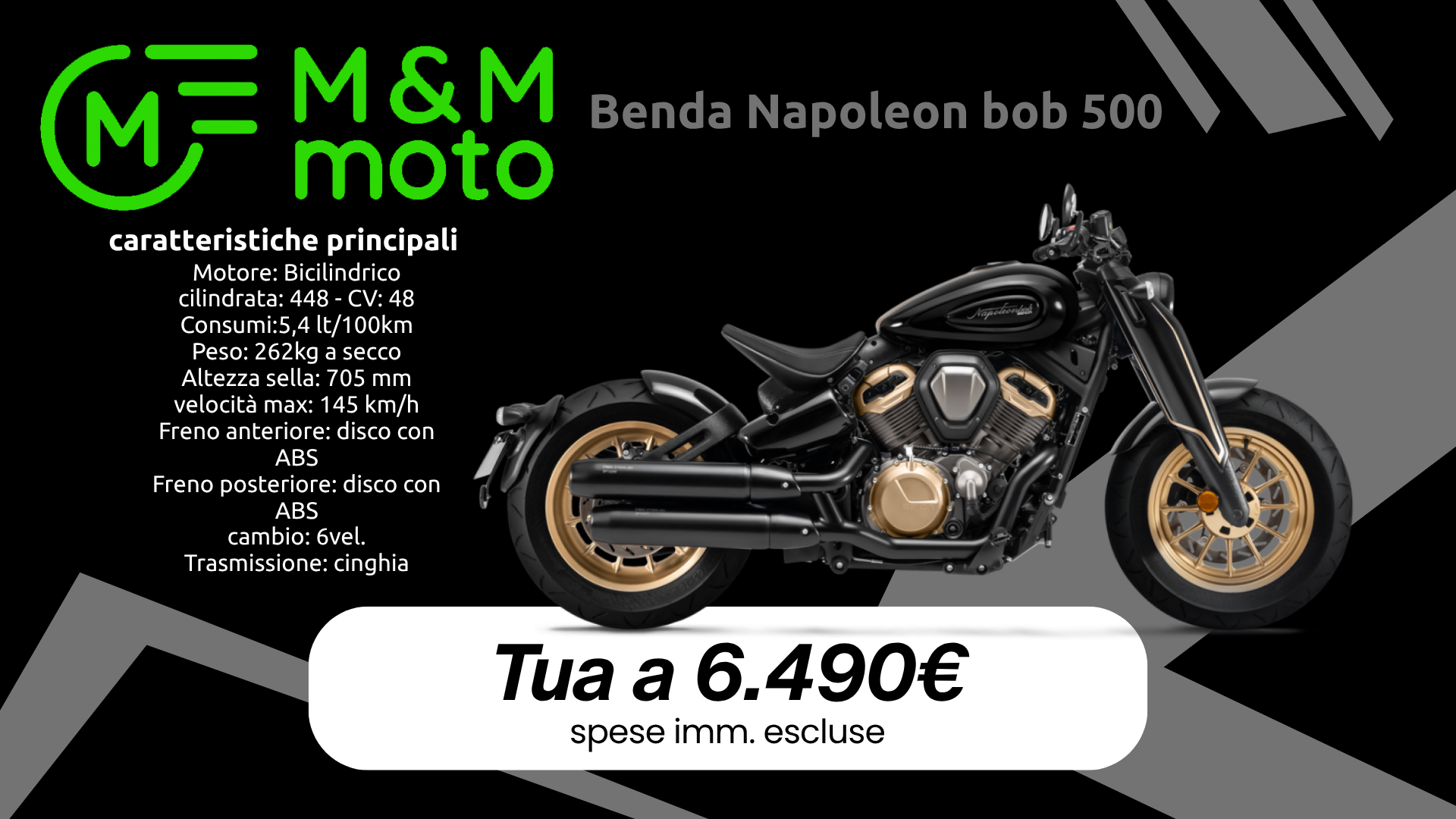 Benda Napoleon Bob 500