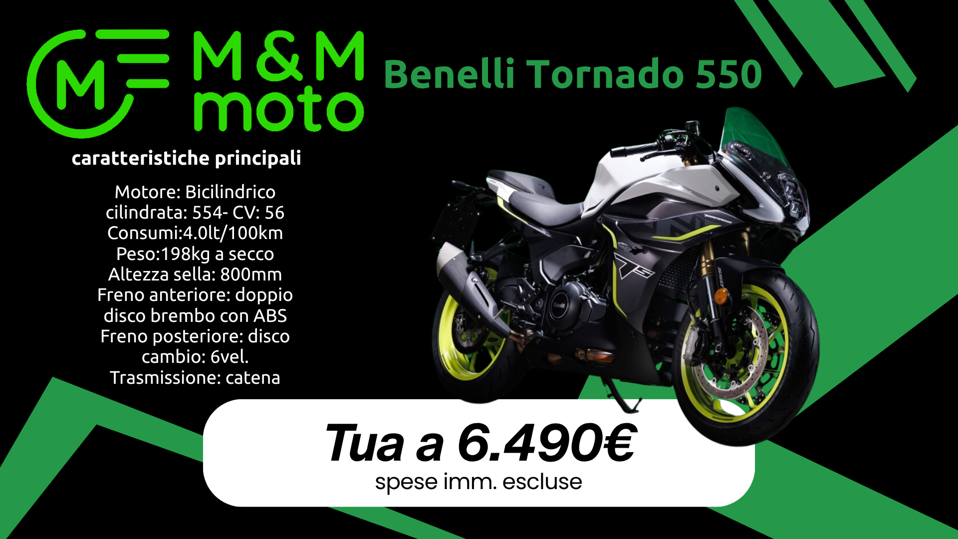 Benelli Tornado 550 mm moto