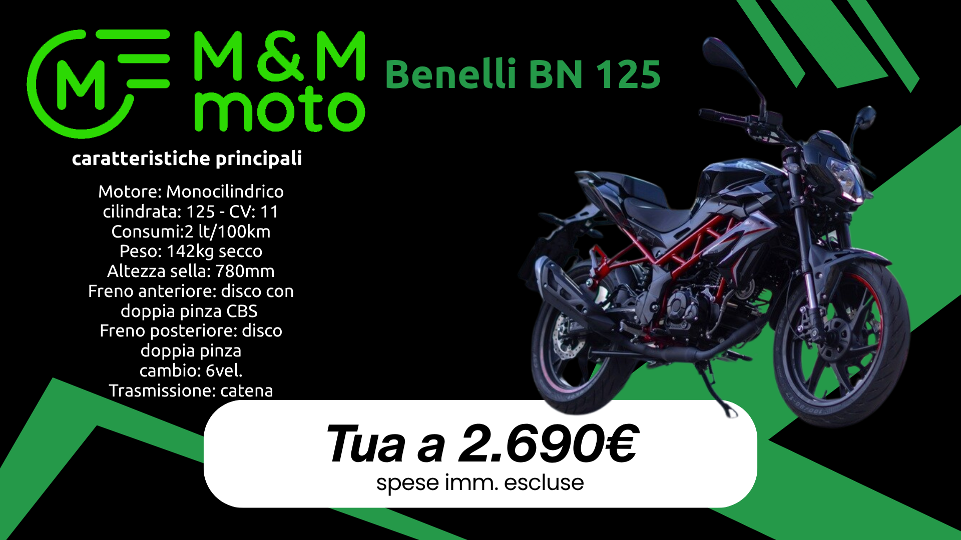 Benelli Bn 125 mm moto