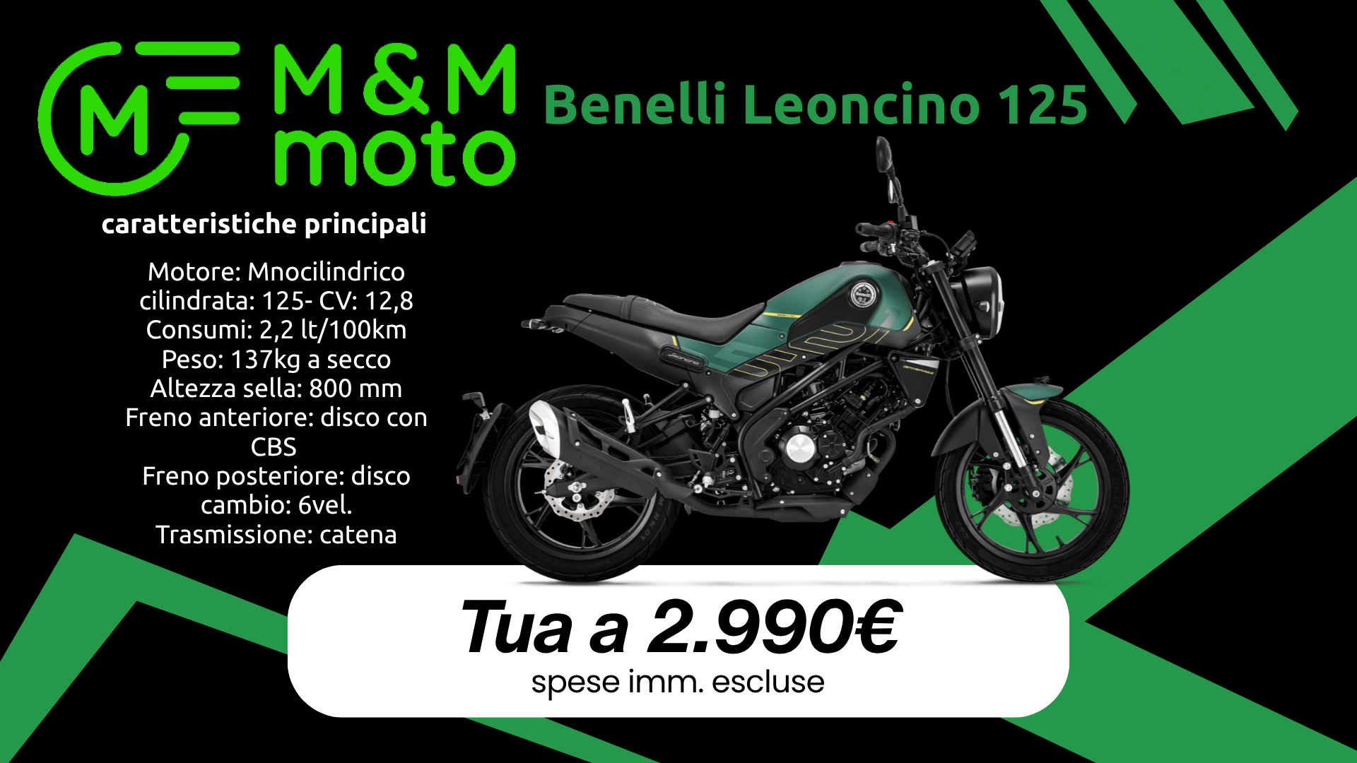 Benelli leoncino 125 mm moto