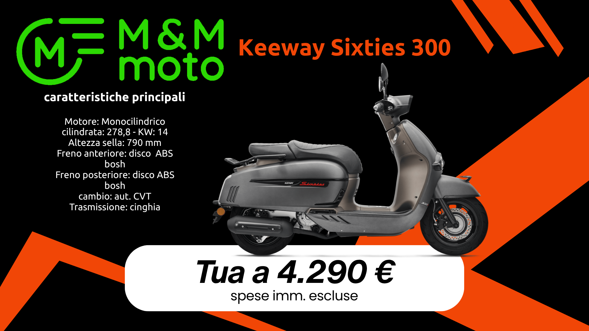 keeway sixties300 mm moto