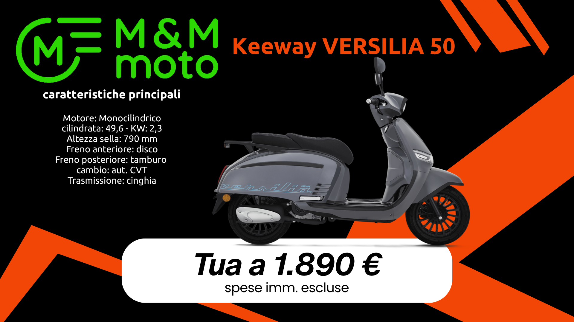 keeway versilia 50 mm moto