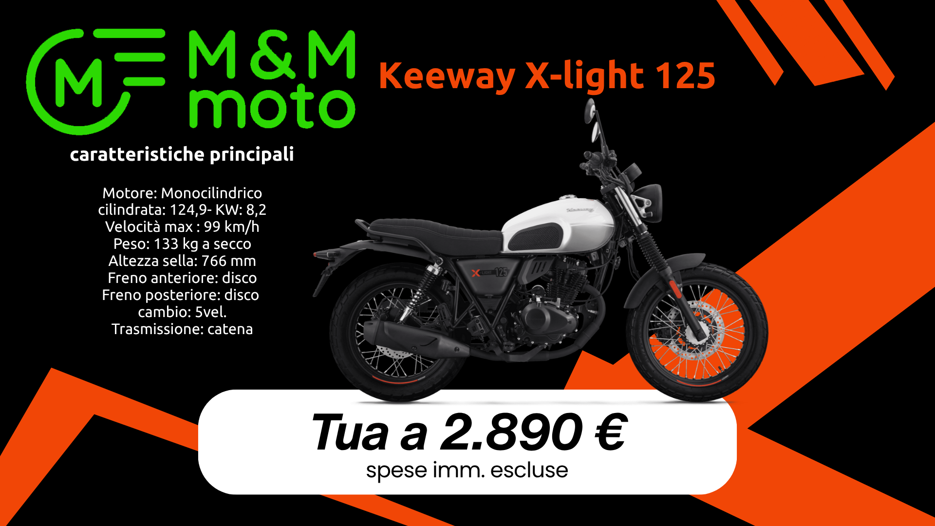 keeway x light 125 mm moto