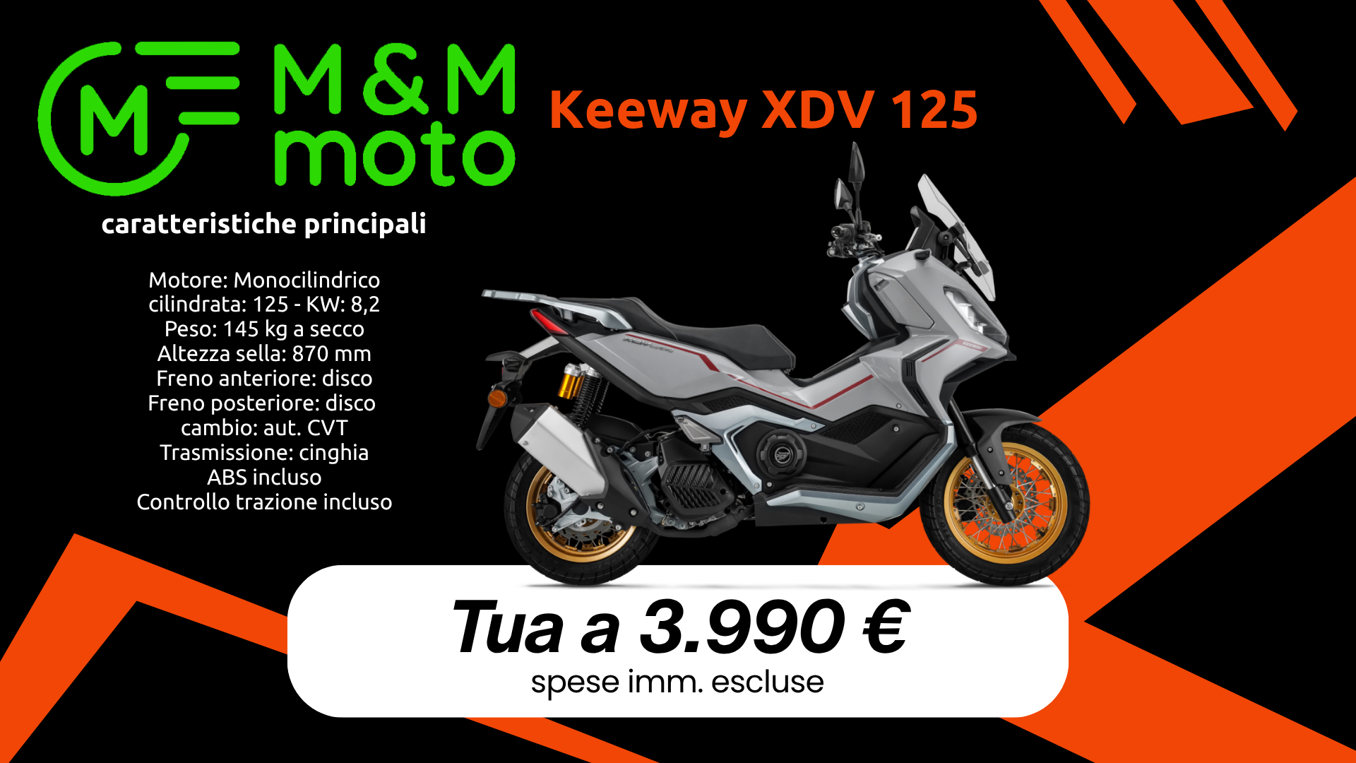 keeway xdv125 mm moto